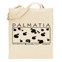 Dalmatia Black Sheep Cotton Tote Bag