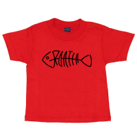 Croatia Fishbone Kids T Shirt Red Croatia Fishbone Kids T Shirt Red