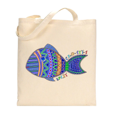 Split, Croatia Designer Fish Cotton Tote Bag